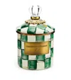 Mackenzie-childs Emerald Check Demi Cannister