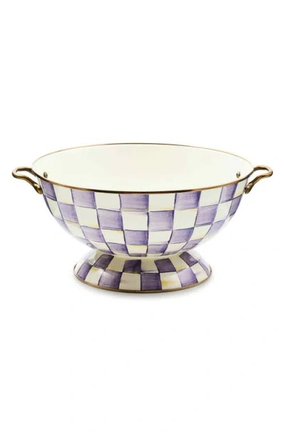 Mackenzie-childs Mackenzie Childs Emerald Check Enameled Steel Everything Bowl In Multi