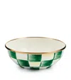 Mackenzie-childs Emerald Check Everyday Bowl