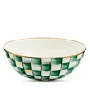 Mackenzie-childs Emerald Check Extra Large Everyday Bowl