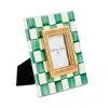 Mackenzie-childs Emerald Check Frame, 2.5 X 3 In Green