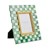 Mackenzie-childs Emerald Check Frame, 5 X 7 In Green