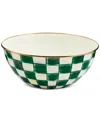 Mackenzie-childs Mackenzie Childs Emerald Check Medium Everyday Bowl
