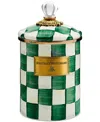 Mackenzie-childs Emerald Check Medium Canister