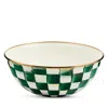 Mackenzie-childs Emerald Check Medium Everyday Bowl