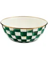 Mackenzie-childs Mackenzie Childs Emerald Check Medium Everyday Bowl