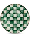 Shop Mackenzie-childs Emerald Check Salad Plate