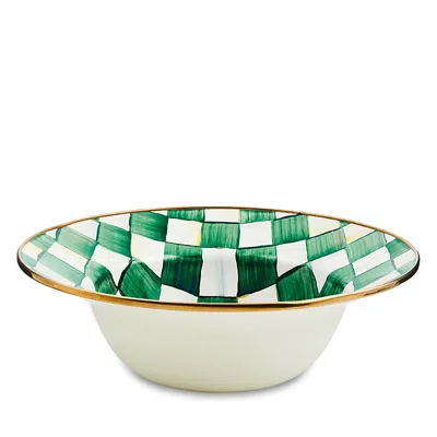 Mackenzie-childs Emerald Check Serving Bowl