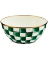Mackenzie-childs Emerald Check Small Everyday Bowl, 40-oz.