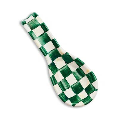 Mackenzie-childs Emerald Check Spoon Rest