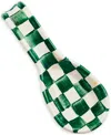 Mackenzie-childs Emerald Check Spoon Rest
