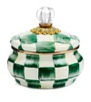 Mackenzie-childs Emerald Check Squashed Pot