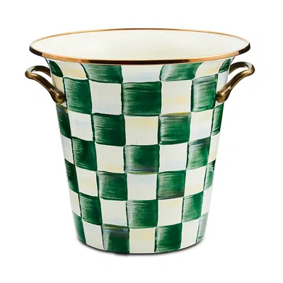 Mackenzie-childs Emerald Check Wine Cooler