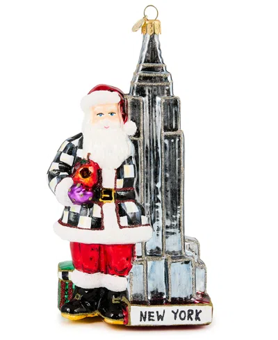 Mackenzie-childs Empire State Building Ornament In Multi