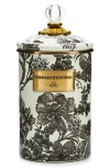 Mackenzie-childs Mackenzie Childs Enameled English Garden Large Canister In Gray