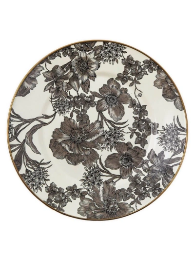 Mackenzie-childs English Garden Enamel Dinner Plate In Brown