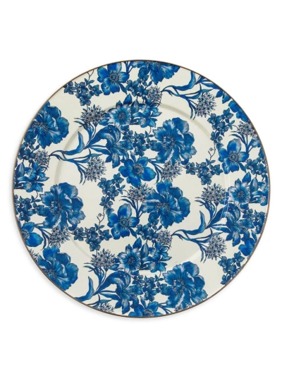 Mackenzie-childs English Garden Royal Enamel Serving Platter In Blue