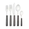 Mackenzie-childs Everyday Black 5-piece Flatware Place Setting