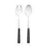 Mackenzie-childs Everyday Black Salad Serving 2 Piece Set