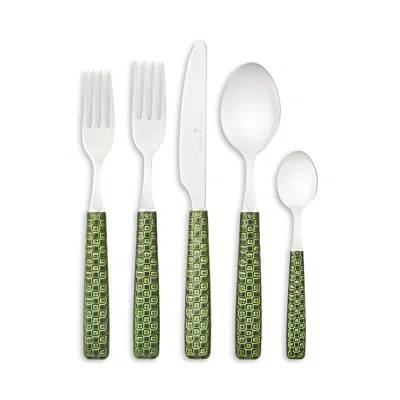 Mackenzie-childs Everyday Green 5-piece Flatware Place Setting