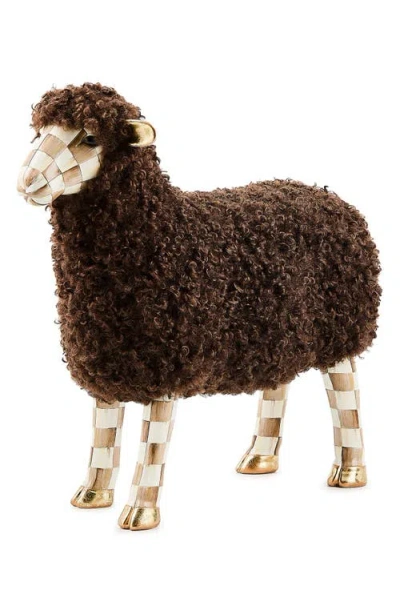 Mackenzie-childs Mackenzie Childs Extra Small Bouclé Sheep In Brown