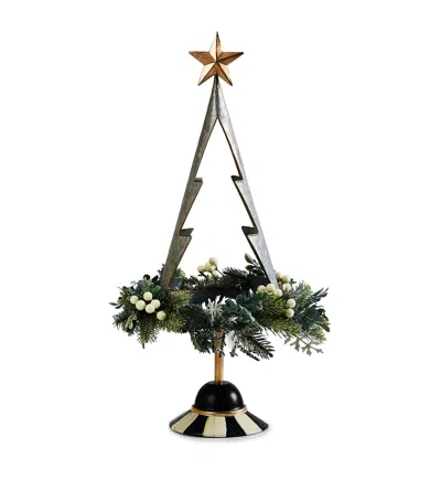Mackenzie-childs Farmhouse Holiday Galvanised Tree Topper In Green