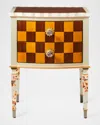 Mackenzie-childs Field Study Check Accent Chest