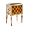 Mackenzie-childs Field Study Check Accent Chest In Multi