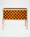 Mackenzie-childs Field Study Check Console Table