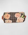 Mackenzie-childs Field Study Floral Beaded Bolster Pillow, 8" X 16"