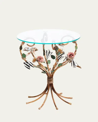 Mackenzie-childs Field Study Round Accent Table In Multi