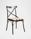 Mackenzie-childs Flatiron Brown Stripe Dining Chair