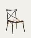 Mackenzie-childs Flatiron Brown Stripe Dining Chair In Brown/white