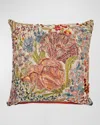 Mackenzie-childs Flower Field Throw Pillow, 19" Square