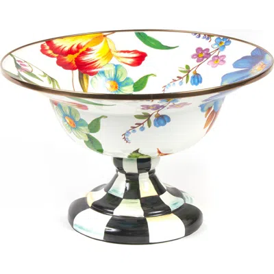 Mackenzie-childs Mackenzie Childs Flower Market Enameled Steel Large Compote In Multi