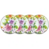 Mackenzie-childs Mackenzie Childs Flower Market Set Of 4 Enameled Steel Salad Plates In Multi