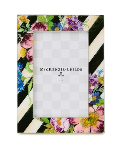 Mackenzie-childs Flower Market Silver Plated Frame, 4" X 6" In Multi