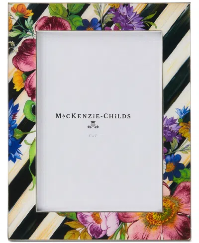 Mackenzie-childs Flower Market Silver-plated Frame, 5" X 7" In Multi