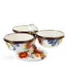 Mackenzie-childs Flower Market Triplicity Bowl Set