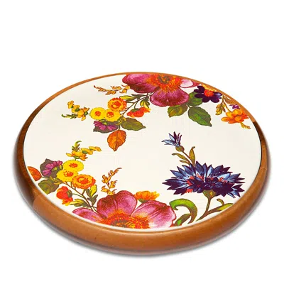 Mackenzie-childs Flower Market Trivet In White