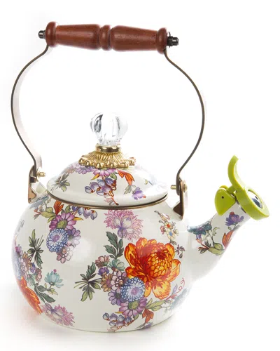 Mackenzie-childs Flower Market Whistling Tea Kettle In No Color