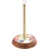 Mackenzie-childs Mackenzie Childs Flower Market Wood Paper Towel Holder In Multi