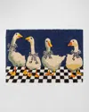Mackenzie-childs Gaggle Of Geese Entrance Mat