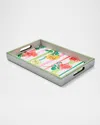Mackenzie-childs Garden Gala Serving Tray In Multi