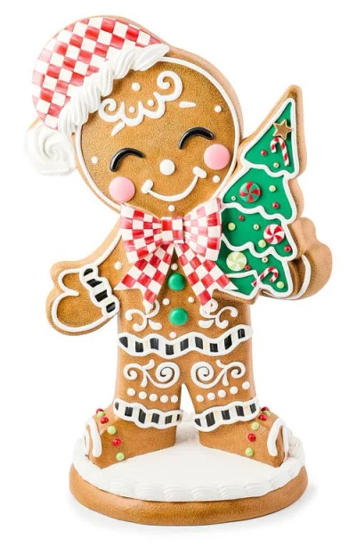 Mackenzie-childs Mackenzie Childs Gingerbread Trophy Boy In Brown