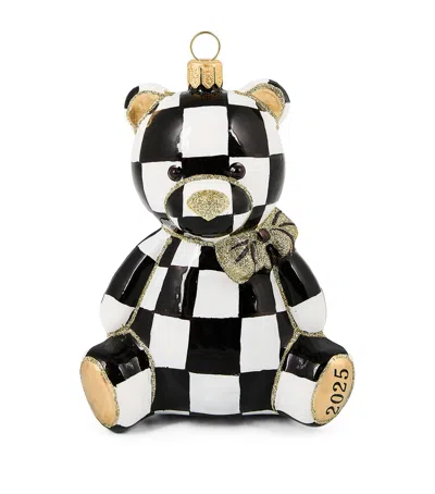 Mackenzie-childs Glass 2025 Courtly Bear Ornament In Multi