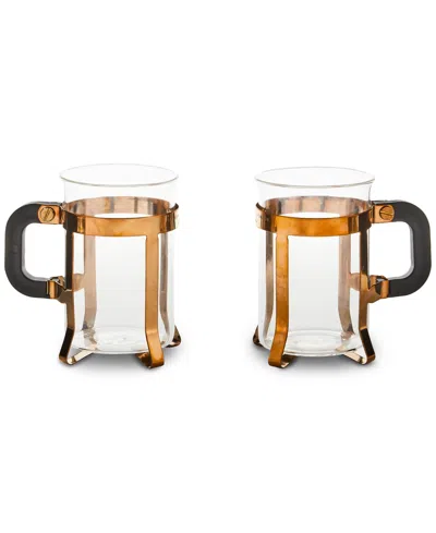 Mackenzie-childs Glass Coffee Cup, Set Of 2 In No Color