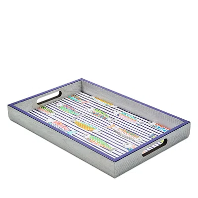 Mackenzie-childs Go Fish Tray In Blue