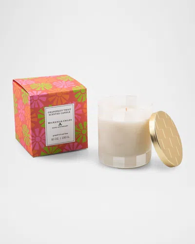 Mackenzie-childs Grapefruit Twist Candle, 8 Oz. In Animal Print