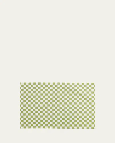 Mackenzie-childs Green Check Placemats, Set Of 4